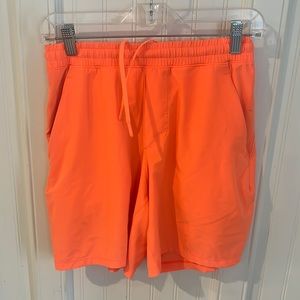 Lululemon Pace-breaker 7” inseam Orange sz Small